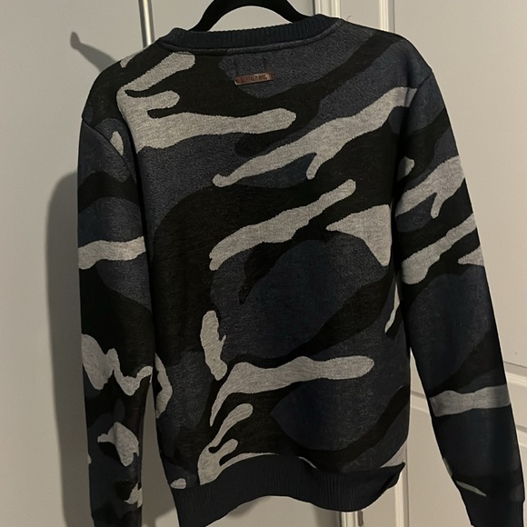 Buffalo David Bitton Navy Camo Sweater - Picture 4 of 5